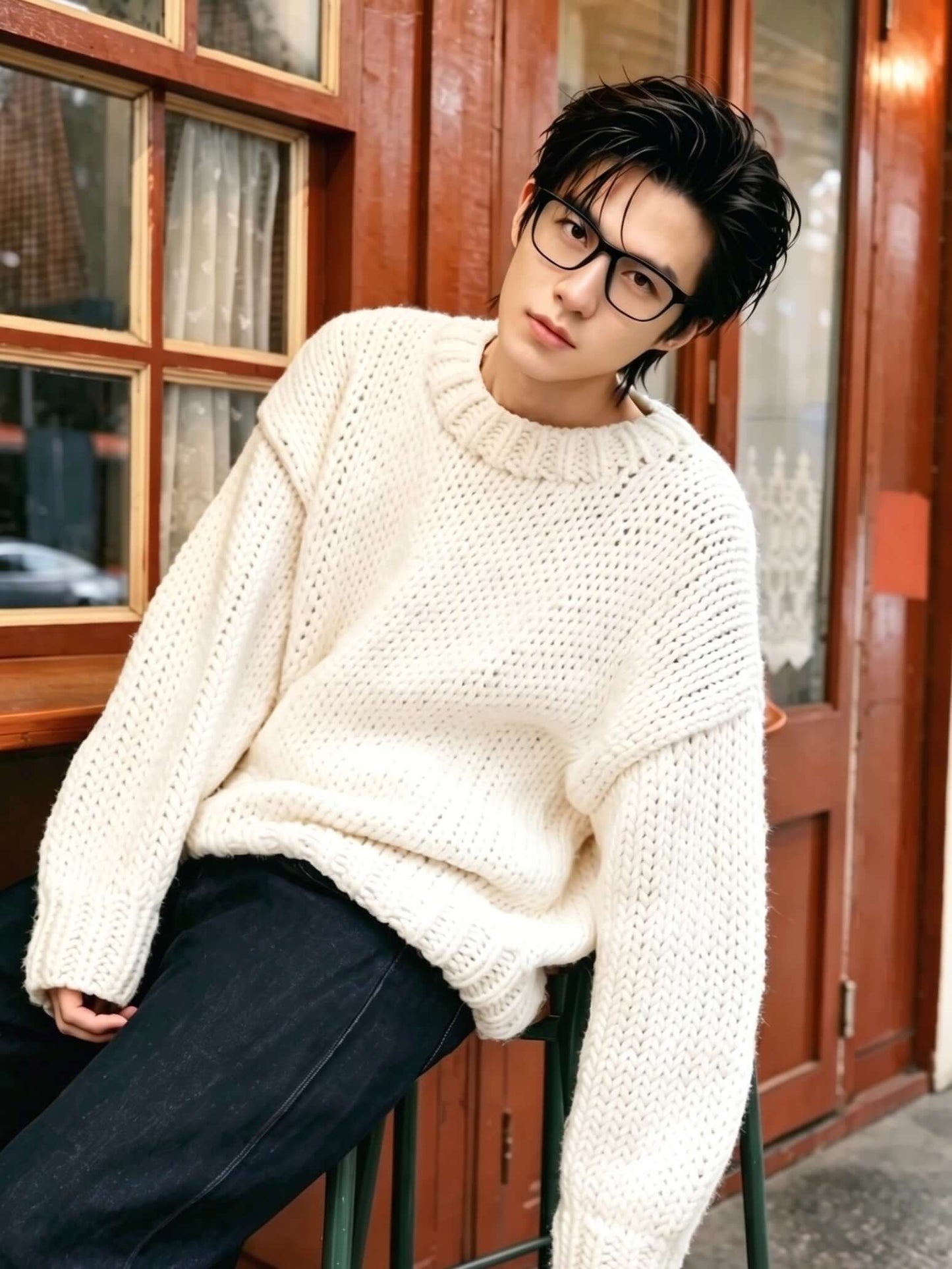 Square eyewear V Pai 2326U modern minimalist lifestyle shot