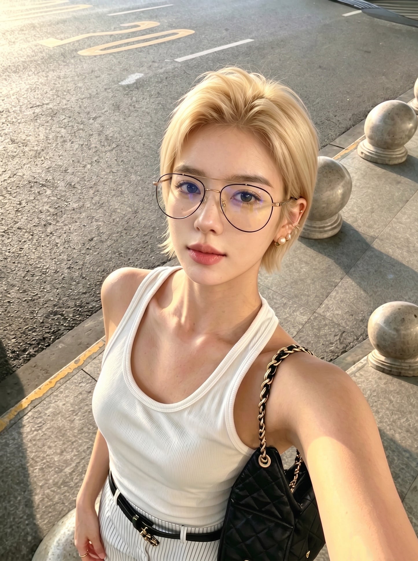 Vintage aviator glasses V Pai 2646 old-school aviation lifestyle shot