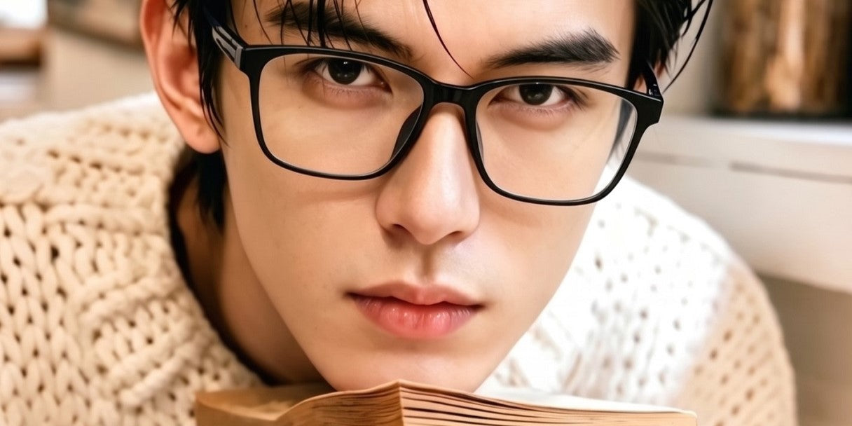 Artistic eyeglasses V-Pai V2326U square plastic-steel eyeglasses