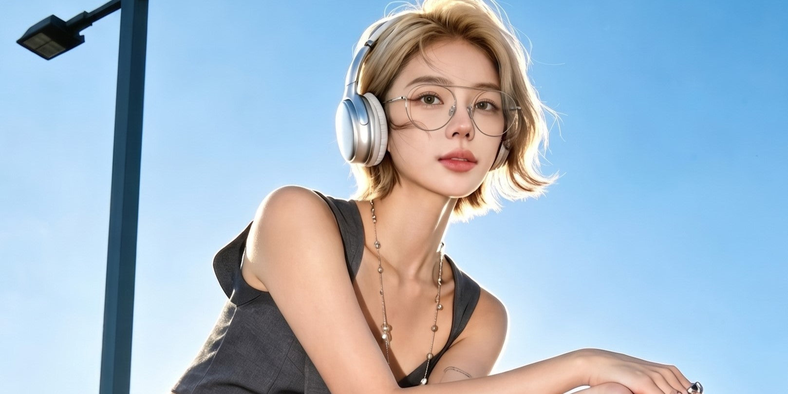 Lightweight eyeglasses V-Pai V2610 retro metal eyeglasses