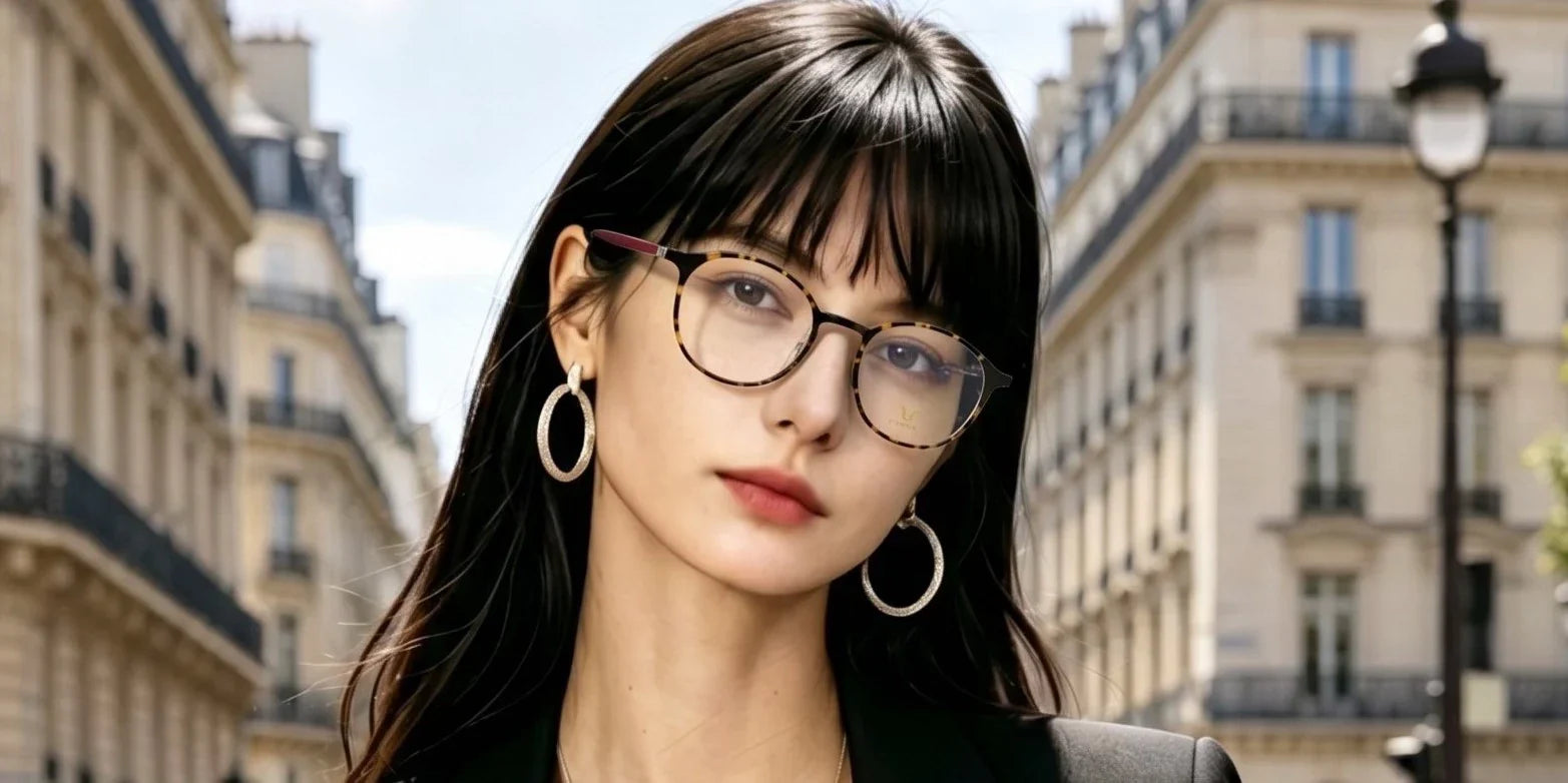 V-Pai V2105U Retro Round Tortoiseshell Eyeglasses – Fresh & Intellectual Style