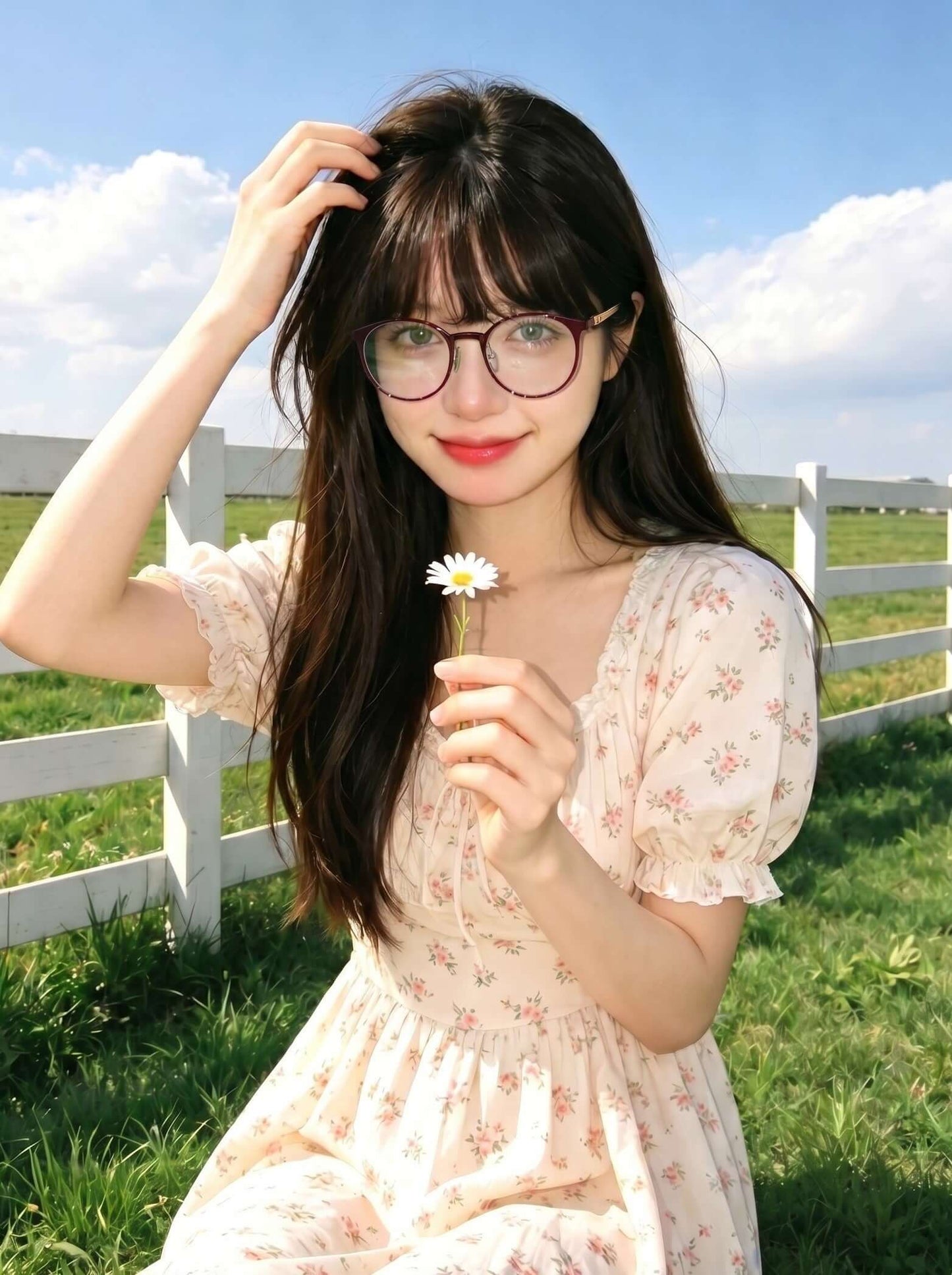 Cute eyewear V Pai 2115U soft whimsical lifestyle shot