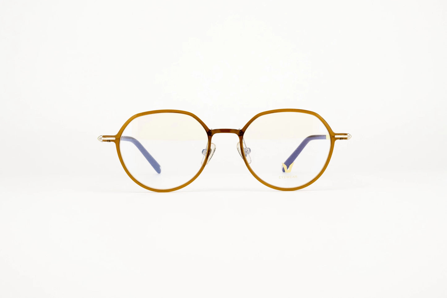 V2325U Minimalist Metal Business Eyeglasses durable slim metal unisex business eyewear frame