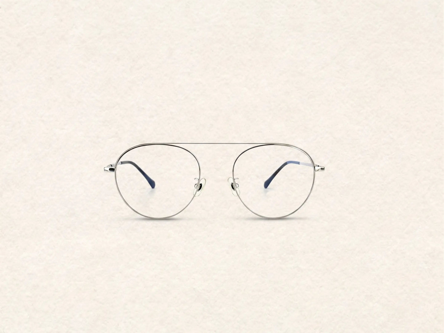 Aviator Metal Glasses V2610 | Lightweight Silver Frame