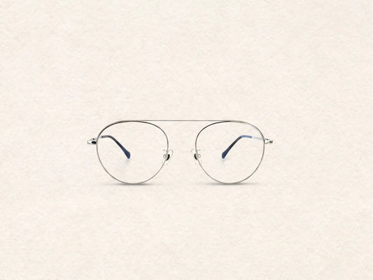 Aviator Metal Glasses V2610 | Lightweight Silver Frame